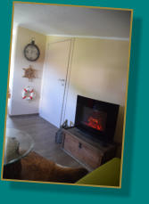 Kamin in der Leseecke 