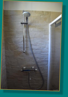 Dusche mit Thermostat