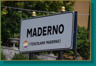 Ortsschild von Maderno