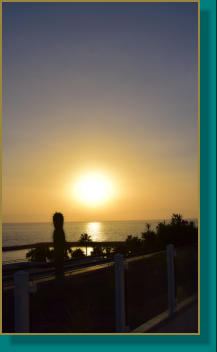 Sonnenuntergang von der Altamira Reception aus gesehen