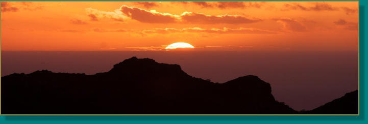 Sonnenuntergang von Teneriffa aus gesehen